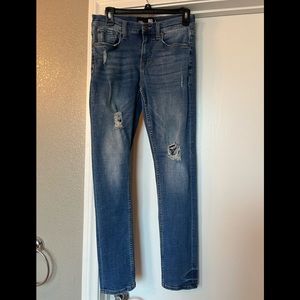 Mens Distressed Skinny Jeans